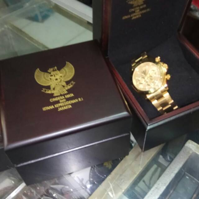 Jam Tangan Rolex Istana Kepresidenan Ri Garuda Souvenir Bingkisan Suvenir Indonesia