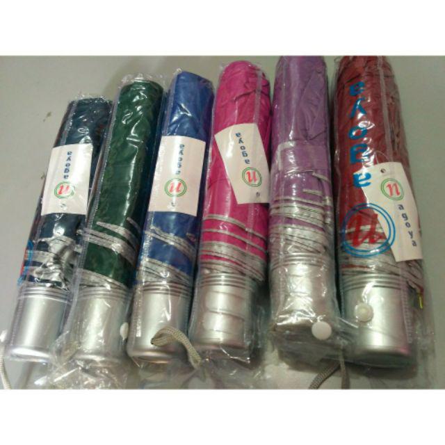 Felwinshop Payung Lipat Polos Warna Dalam Silver Murah!!! Payung Promosi Nagoya