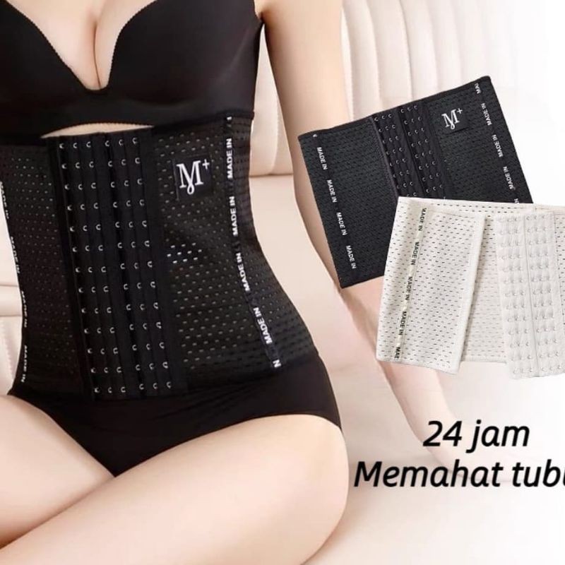 KORSET STAGEN M+ PENGECIL PERUT HOOK WAIST TRAINER 6 BARIS PENGAIT NEW