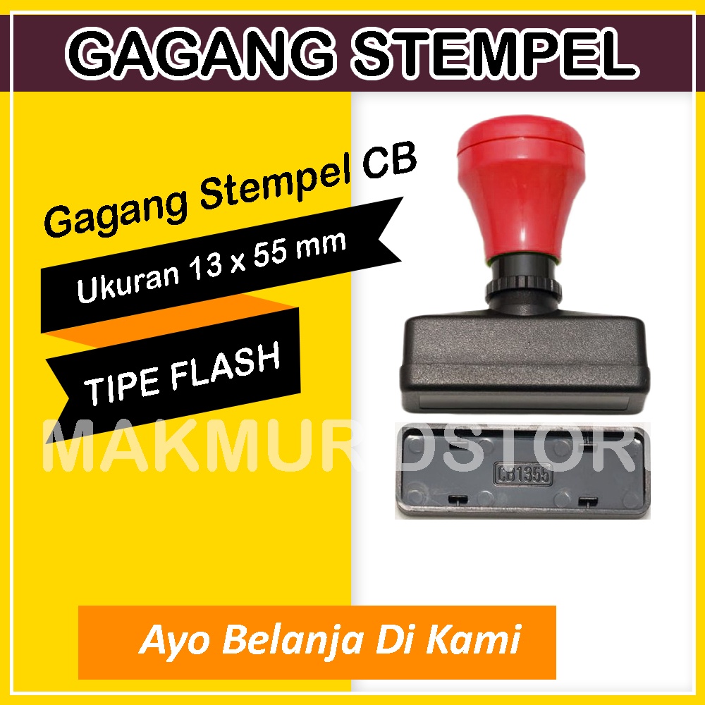 

Gagang Stempel CB ukuran 13 x 55 mm