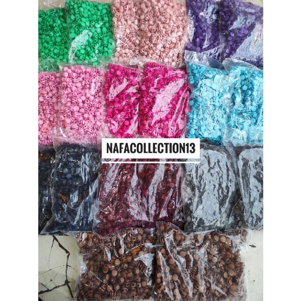 1 pak besar isi 500 stoper knop dop warna kecil