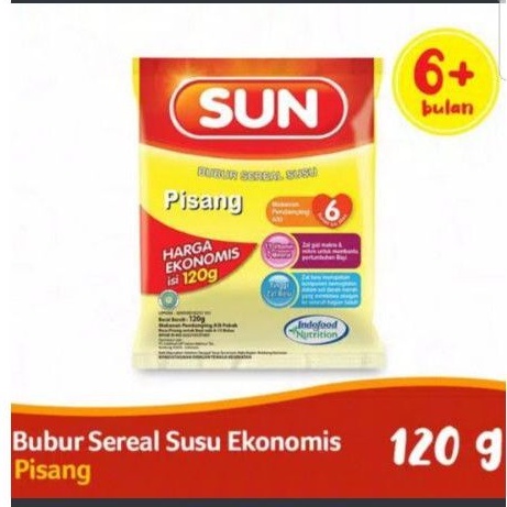 SUN Pisang Ekonomis 120g/sun bubur sereal/bubur/sun