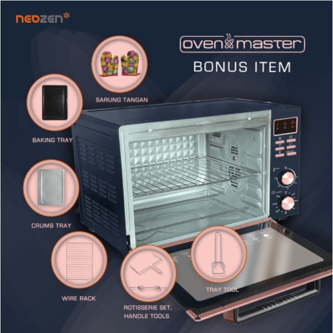 [Packing Kayu] Neozen Oven Master Oven Listrik Kapasitas 48L