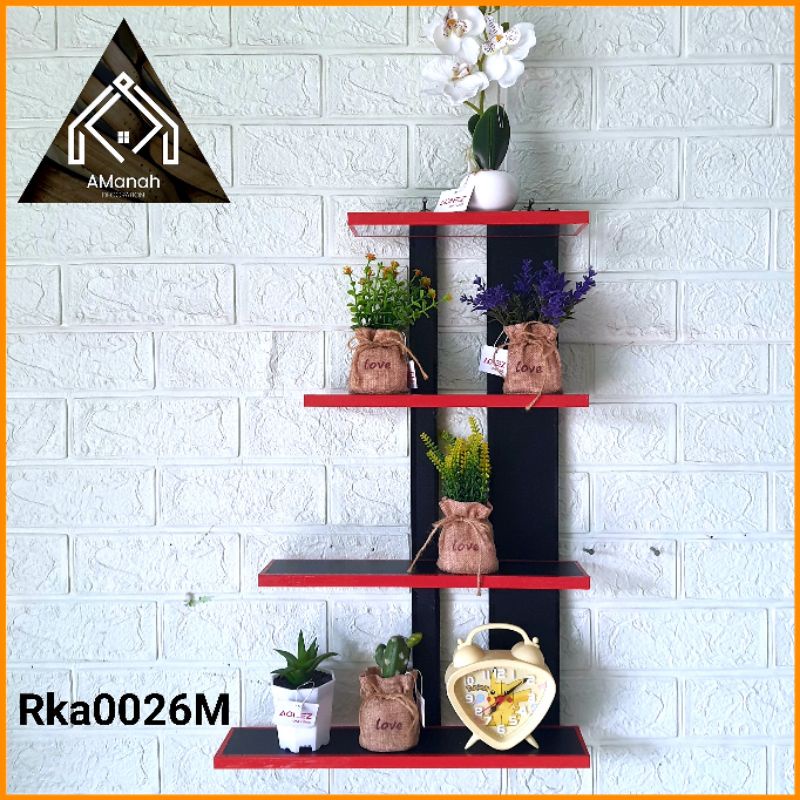 [COD] RAK DINDING MINIMALIS RKA0026 - RAK PAJANG KAYU SERBAGUNA RAK TEMBOK NOMOR026