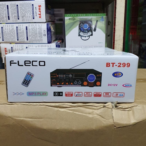 Amplifier FLECO 299 Bluetooth Stereo Karaoke + Mp3 player + FM Radio