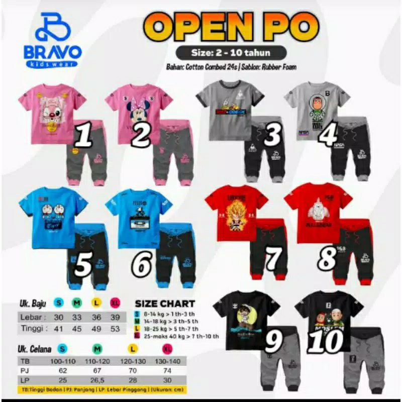 Stelan celana panjang by bravo kidswear