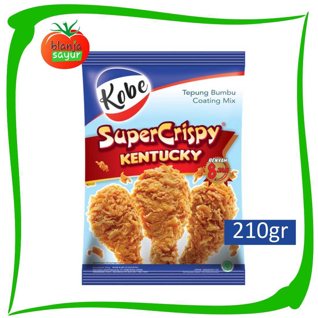 

Kobe Tepung Bumbu Ayam Kentucky Super Crispy 210gr