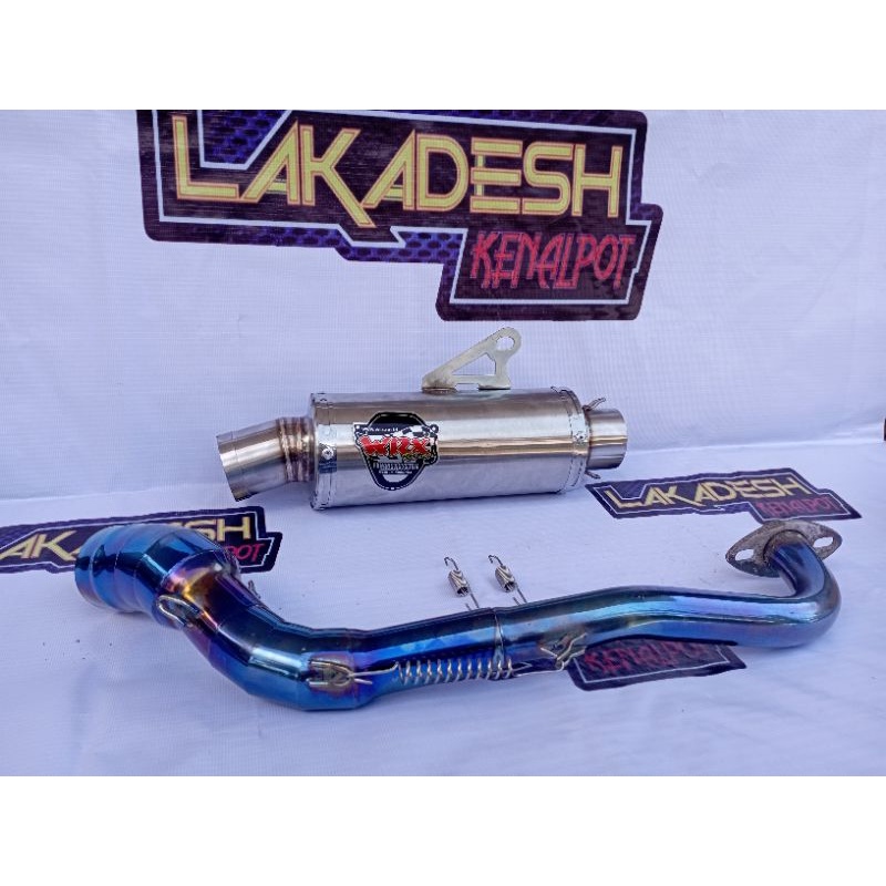 KNALPOT WRX LEHER BLUEMOON (INLET 38/50) BEAT MIO VARIO AEROX SCOOPY NMAX PCX ADV LEXI GENIO DLL