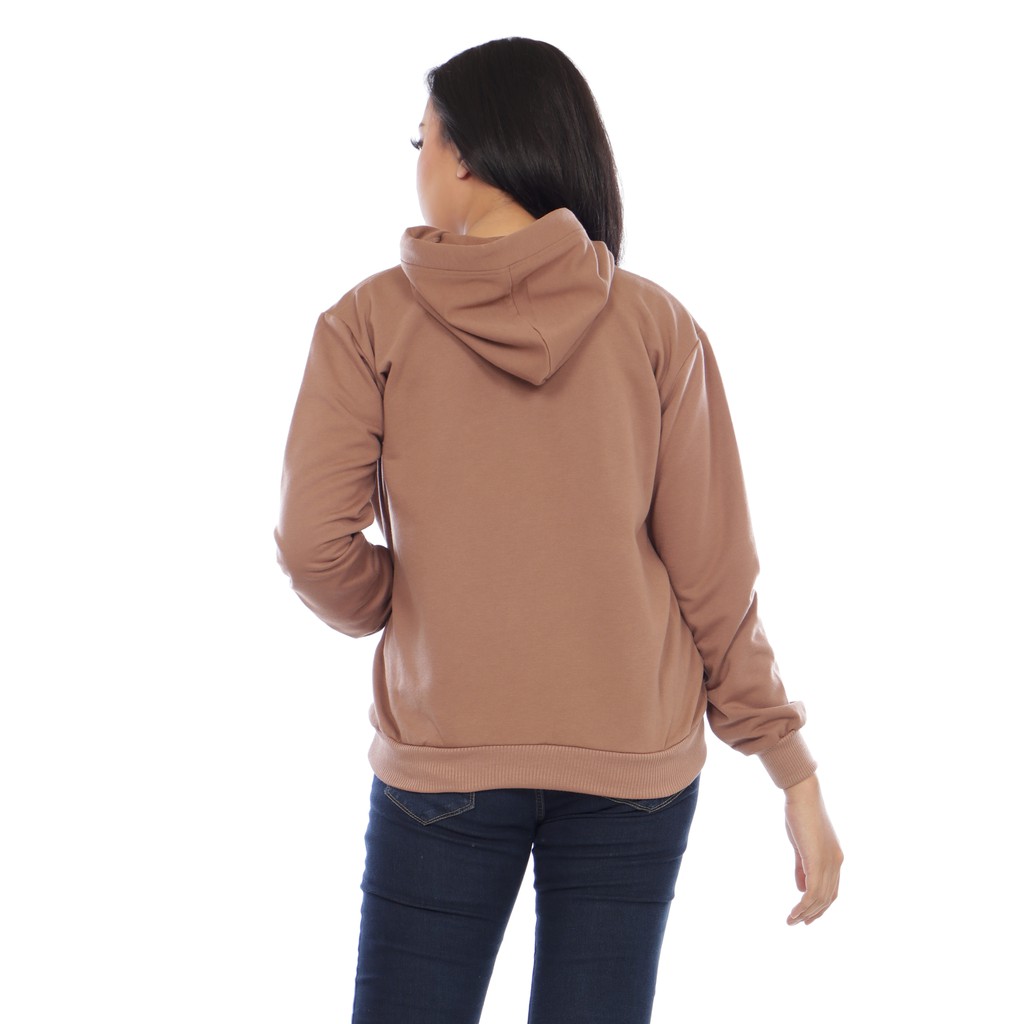 Sweater Wanita Kekinian Hoodie Polos