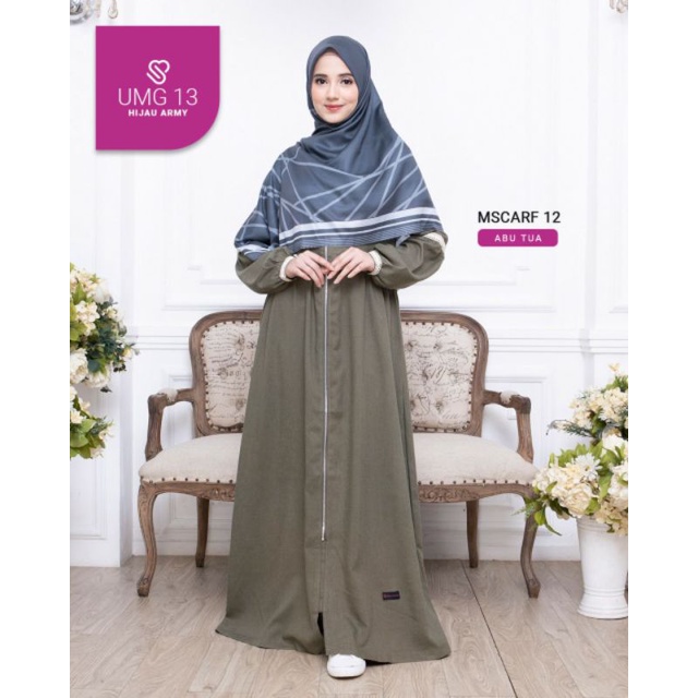 GAMIS TERBARU KATUN MADINA UKHTI UMG 13 DRESS POLOS