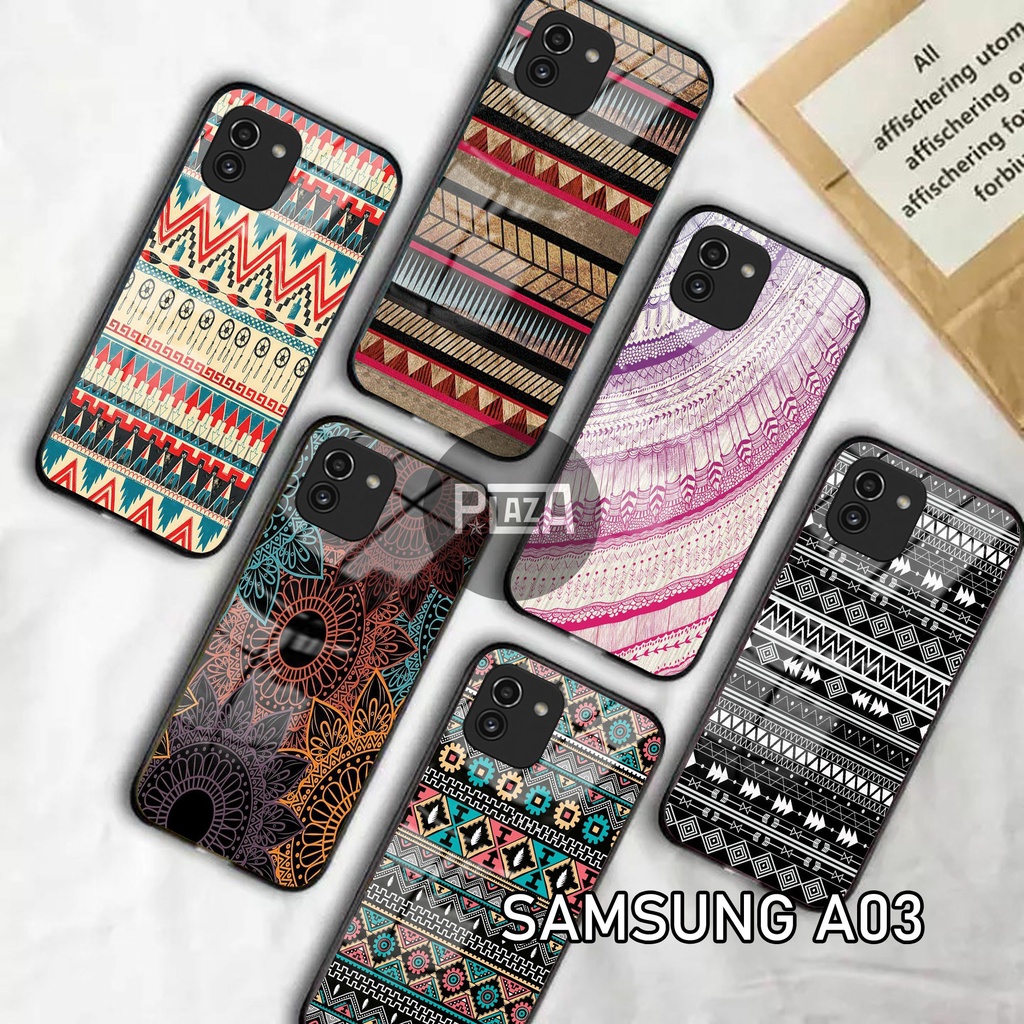 Softcase Glass Kaca [K55] SAMSUNG A03 Terbaru Casing Handphone-Pelindung Handphone