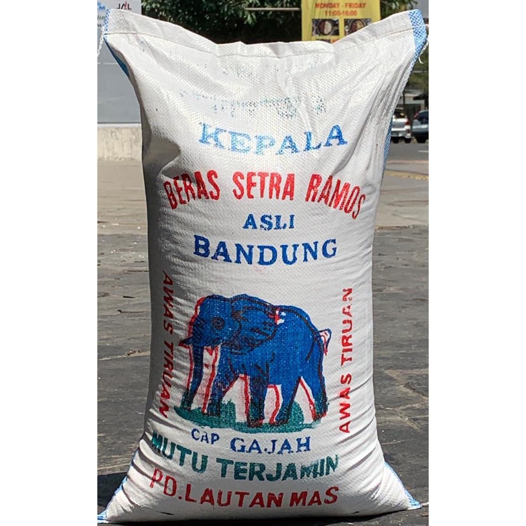 

Beras Setra Ramos asli Bandung CAP GAJAH 20 kg