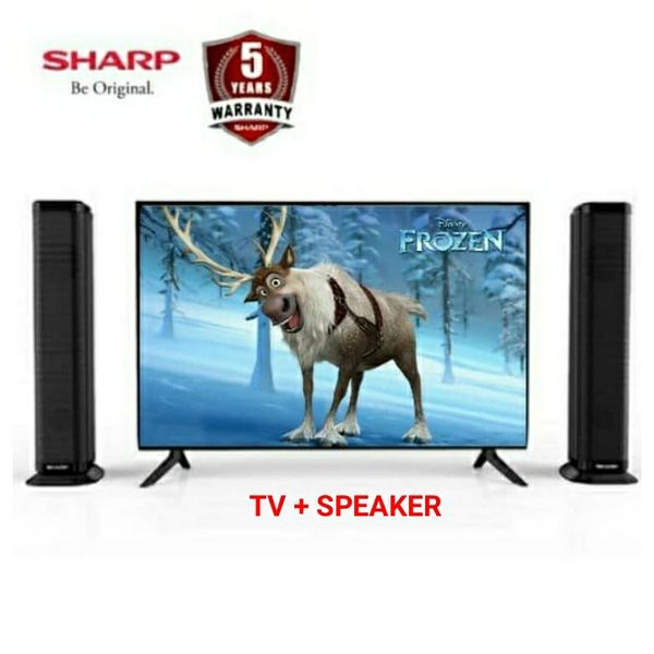 LED TV SHARP 32 INCH 2T-C32BB1i-TB SPEAKER TOWER IIOTO - 2TC32BB1i