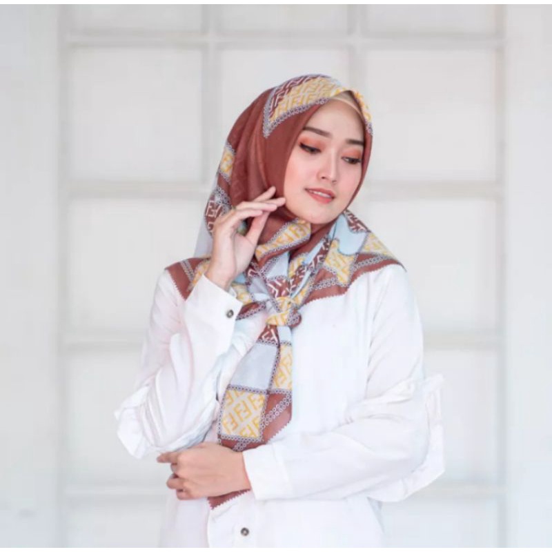 HIJAB SEGI EMPAT DEENAY, MOTIF TERBARU , SUPER PREMIUM