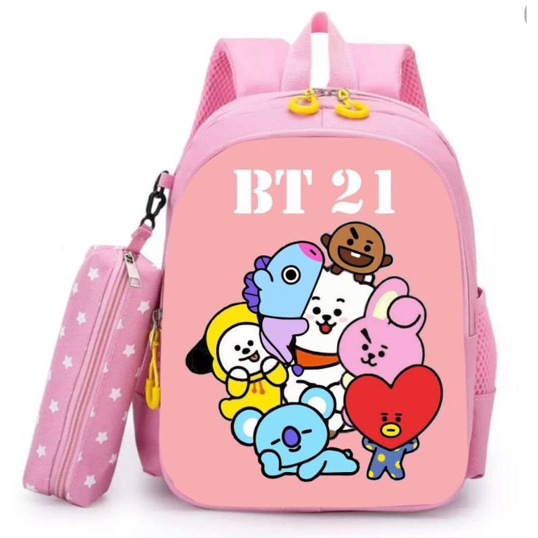 DAEYBAG TAS RANSEL ANAK PAUD/TK/SD MOTIV PRINT BT21 TERBARU