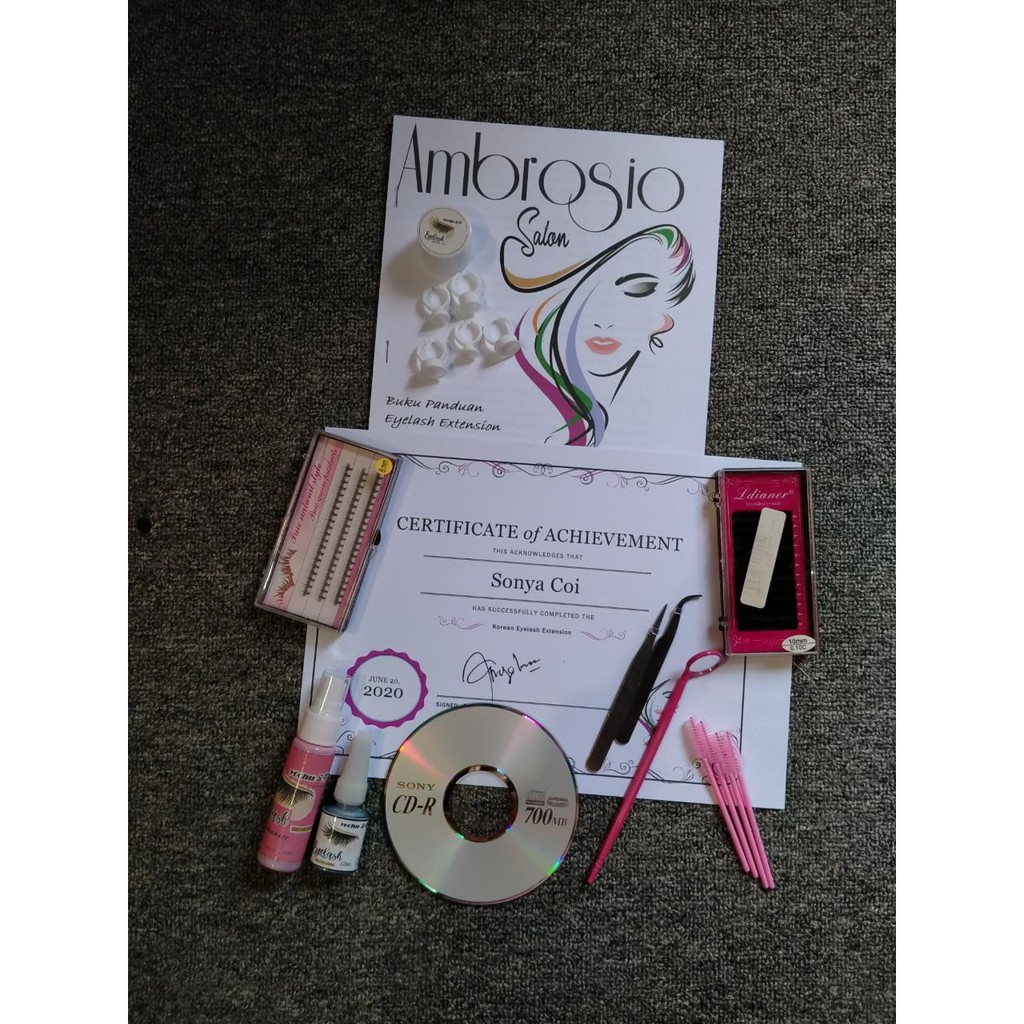 Paket Lengkap Dan Murah Eyelash Extension Sertifikat Shopee Indonesia