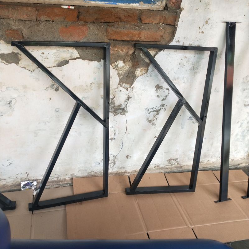 kaki meja besi meja gaming kaki fulset meja ukuran 50x70cm