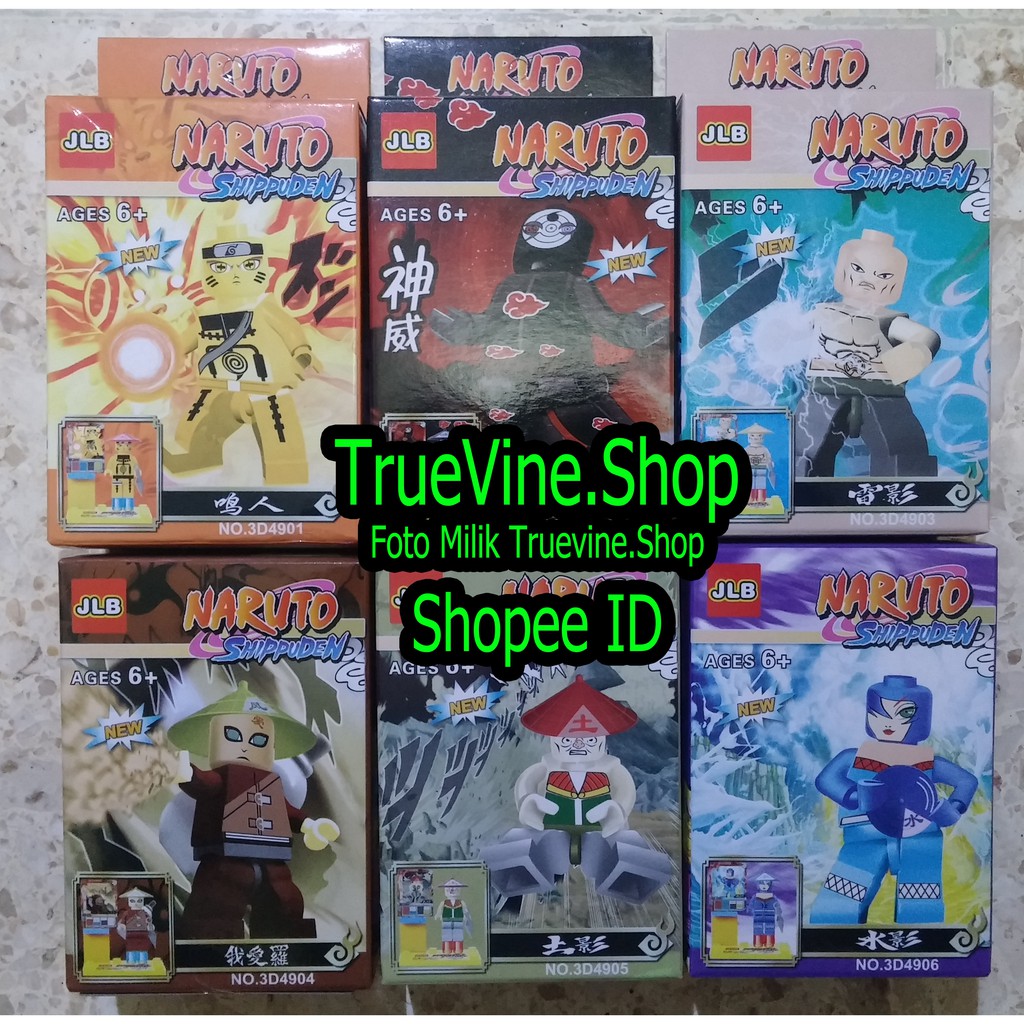 LEGO JLB Minifigures NARUTO SHIPPUDEN (1 Seri Isi 6 Lego Brick)