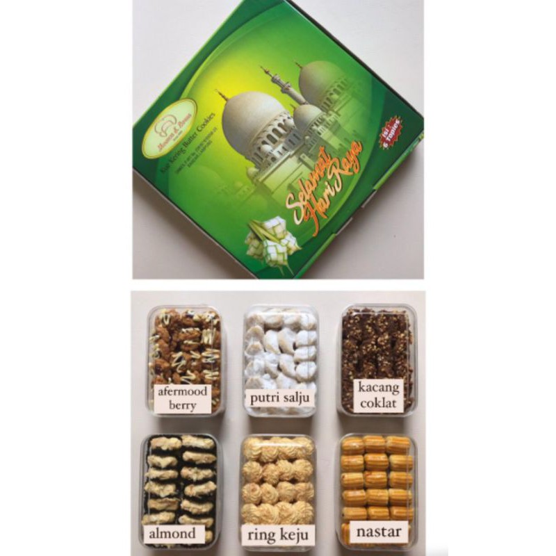 

hampers lebaran kue paket super isi 6