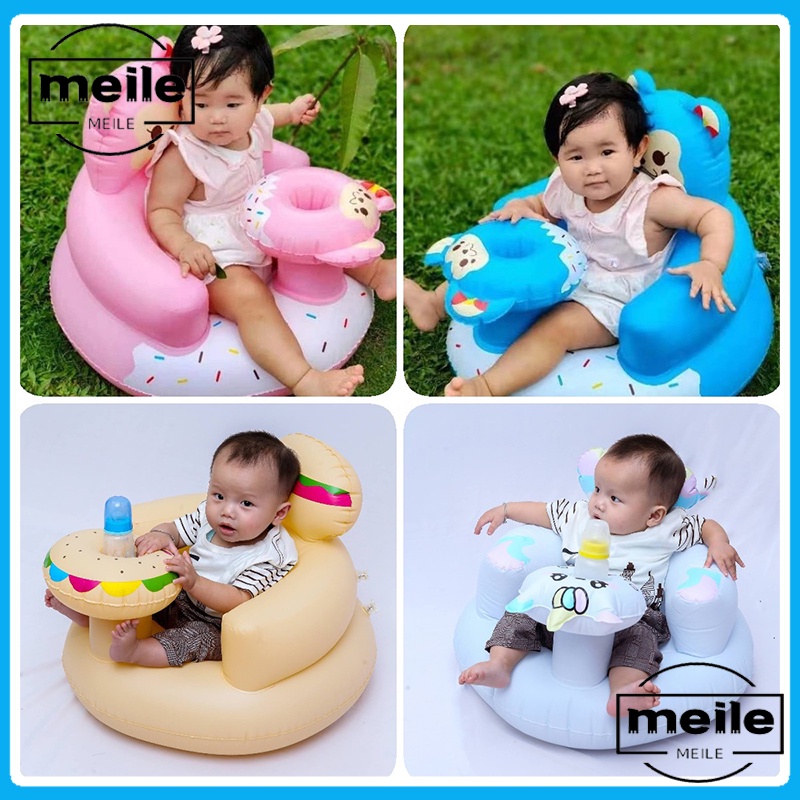 anak Sofa Kursi Duduk bayi tulip bunga tempat duduk bayi pola harimau musik Kursi duduk Baby Makan dan mandi kursi inflatable bayi Sofa buah zaitun pola Tiup Sofa Kursi