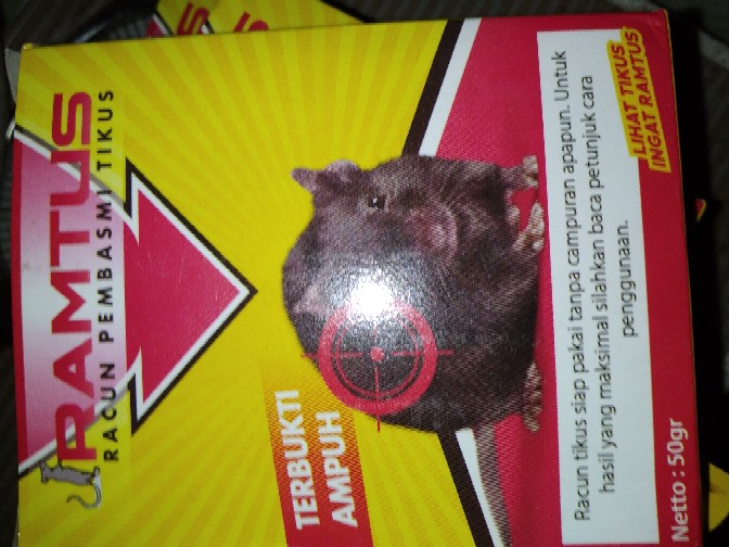 Ramtus Obat Racun Tikus Langsung Mati Kering Tidak Bau Sangat Ampuh Racun Pembasmi Tikus 12 Pack