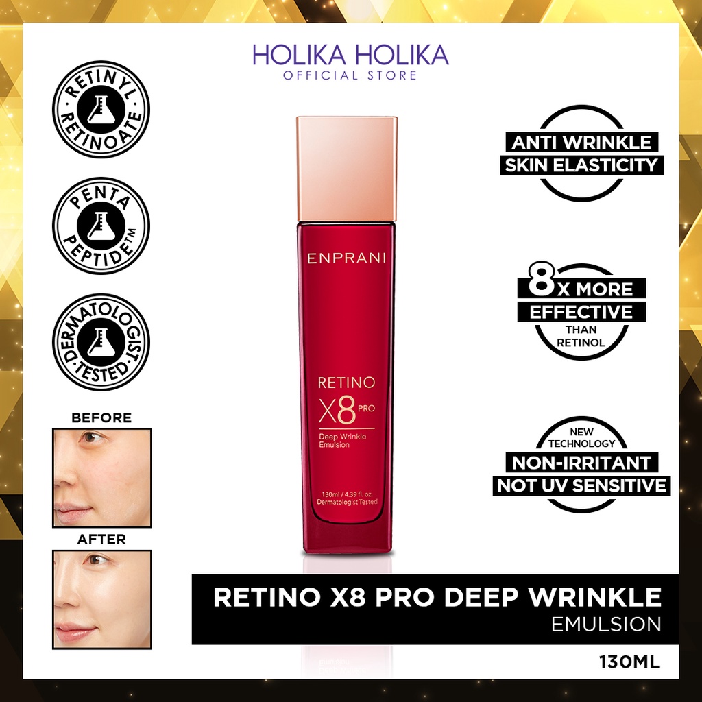 Holika Holika Enprani Retino X8 Pro Deep Wrinkle Emulsion | Perawatan Anti Aging