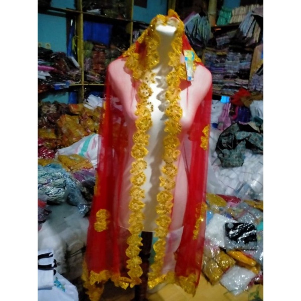 SELENDANG MOTIF PAYET KEPALA