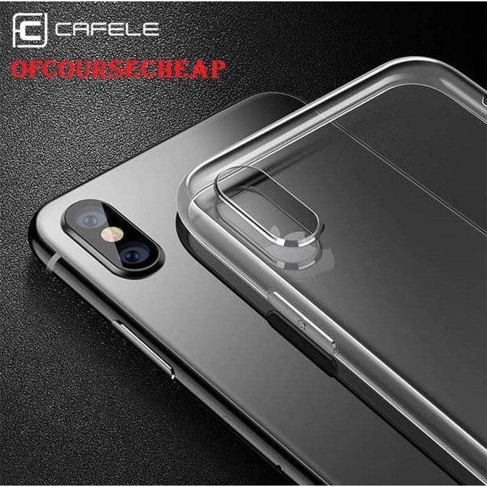 CAFELE CASE IPHONE XS XR XS MAX TRANSPARANT CLEAR TPU CASE ORIGINAL - IPHONE XR