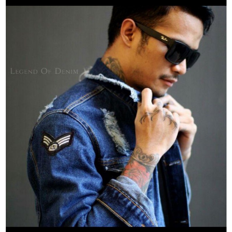 Legend of denim jaket jeans sandwash