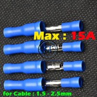 BA-177B BLUE Bullet Wire Connector Terminal Kabel Quick Cable Crimp Cucuk Biru AWG 15A Set Male Female