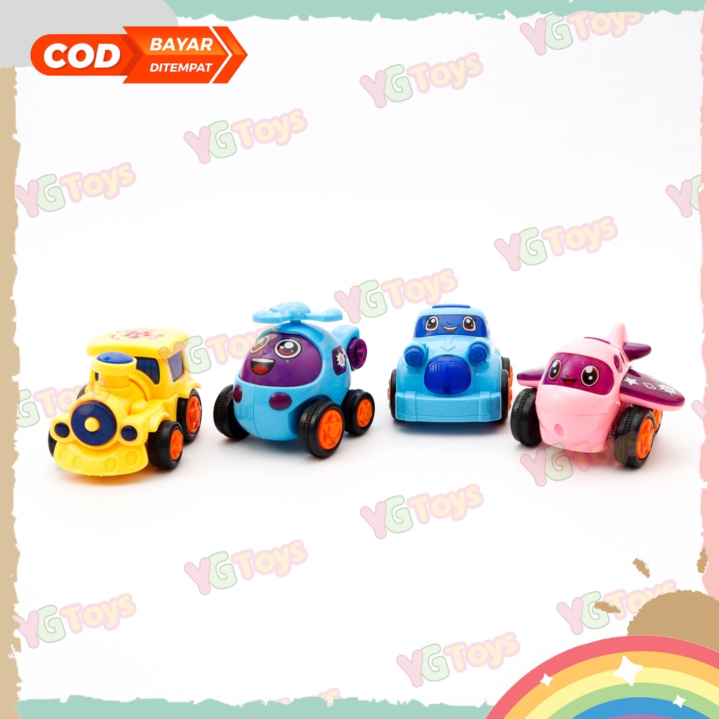 YGtoys Star Rider Inertia Toys Mainan Anak Kendaraan Mobil Kartun Dorong