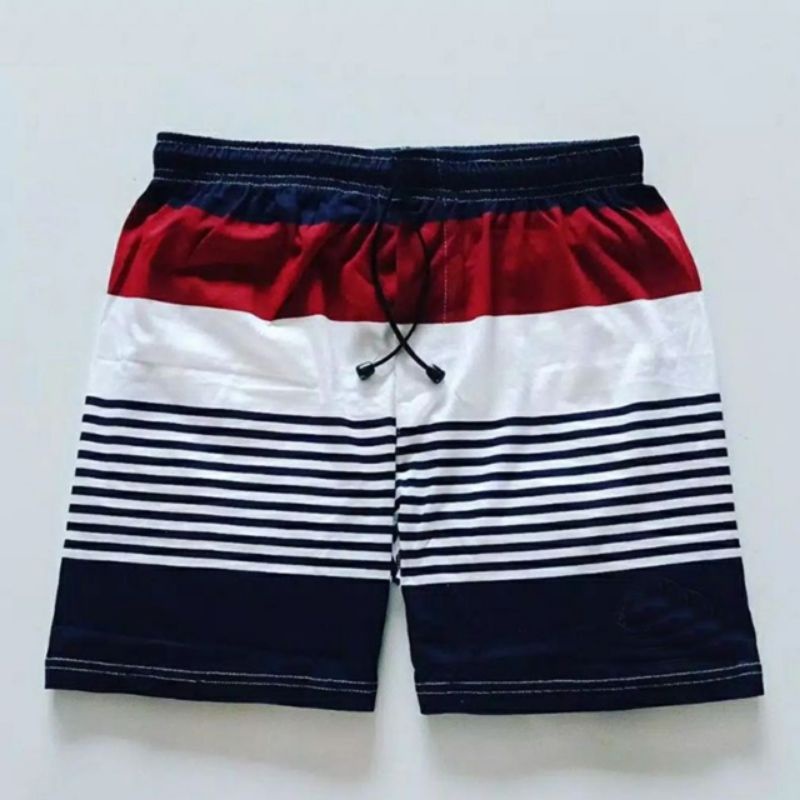 BEST SELLER 1 - BOXER PRIA WANITA| CELANA DALAM PENDEK KOLOR BOXSER PANTAI BAHAN KATUN BOKSER DISTRO SURFING PREMIUM PANTAI SANTAI RENANG COWOK PRIA WANITA CEWEK LAKI LAKI COWO PEREMPUAN REMAJA DEWASA-Salur Merah