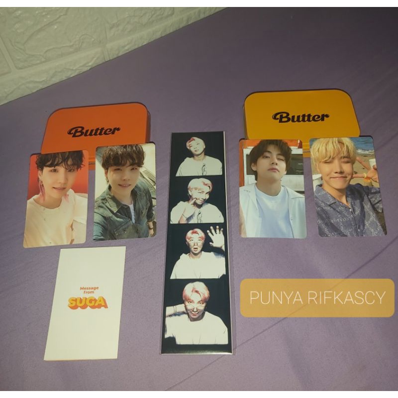 ALBUM CD BUTTER POB TAEHYUNG SUGA RPC CREAM SUGA RPC PEACHES JHOPE