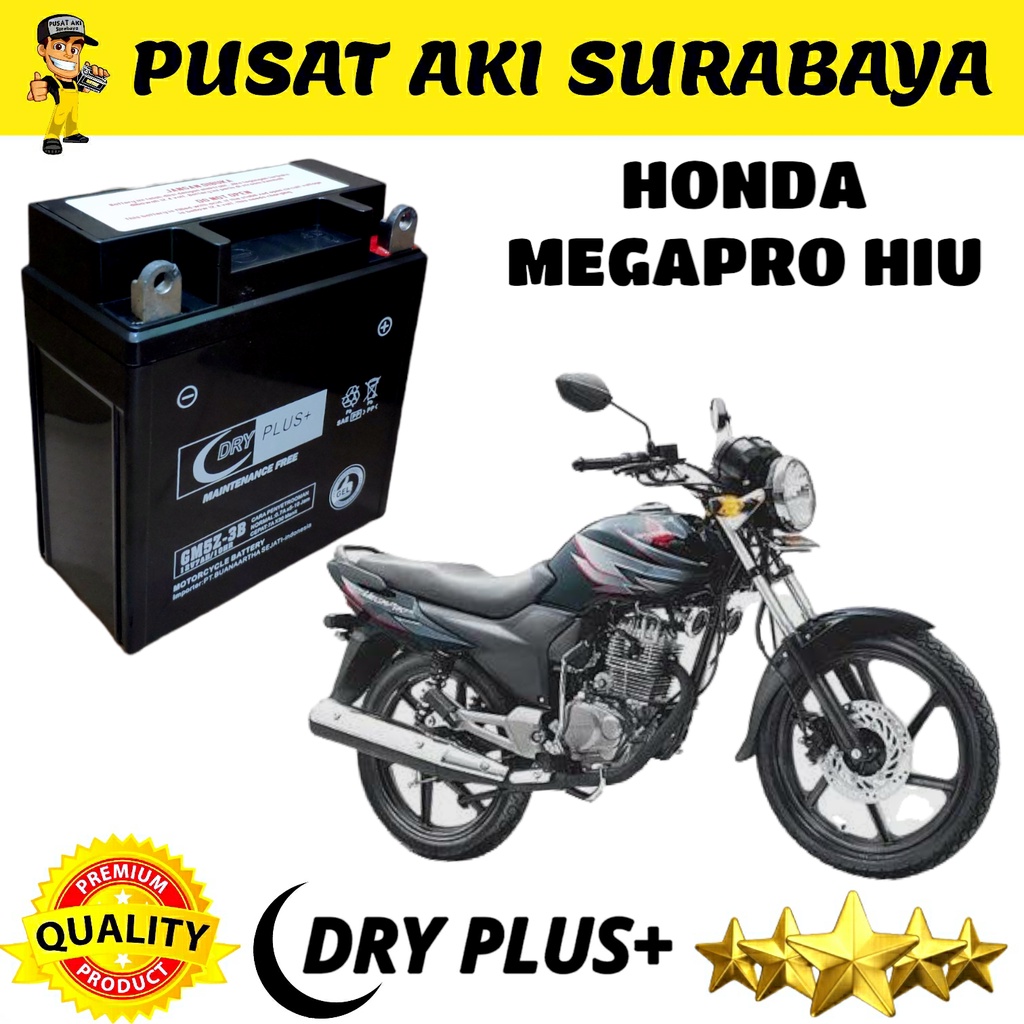 ACCU GEL DRYPLUS GM5Z 7AH AMPER AKI MOTOR MEGAPRO PRIMUS MEGAPRO HIU MP PRIMUS MP HIU SUZUKI SMASH MTX5AL YB5LB YT7C GT6A