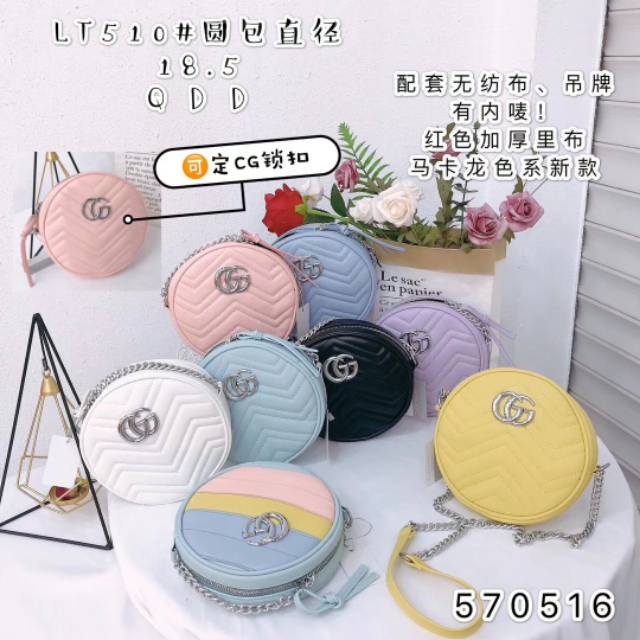 TAS SELEMPANG CG GU-CCI IMPORT  *MURAH BERKUALITAS * (BONUS LIP PAINT PREMIUM)