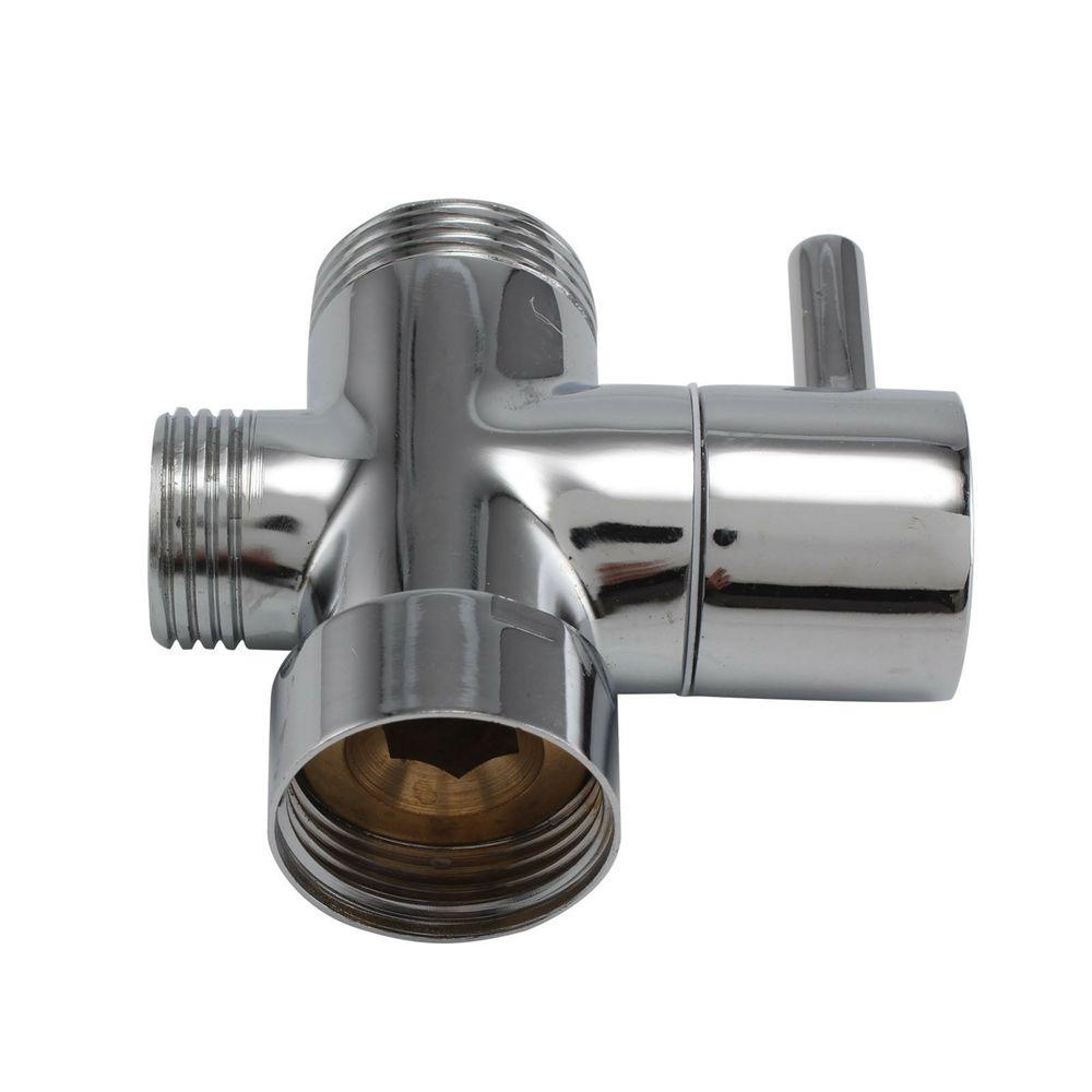 【 ELEGANT 】 Diverter Valve Chrome Pengganti Sprayer Kamar Mandi Toilet 3arah Bagian Ledeng