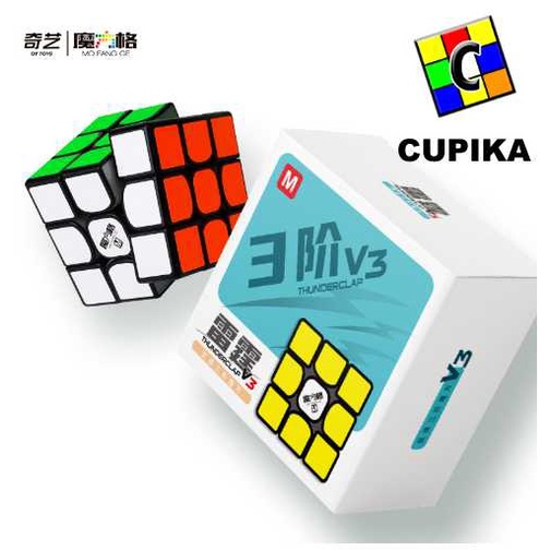 Rubik 3x3 QiYi V3M dengan Magnetic Thunderclap V3 terbaik termurah