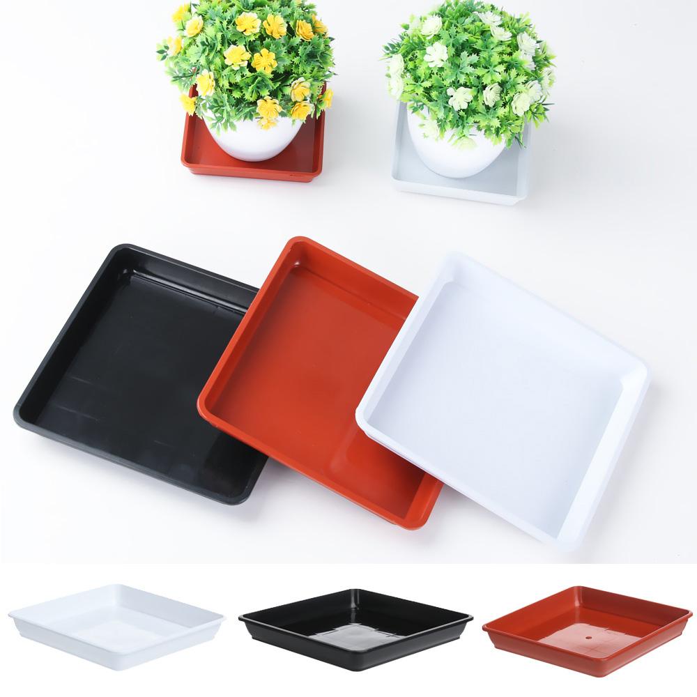 [Elegan] Tray Pot Bunga Tahan Deformasi Awet Perlengkapan Taman Rumah Outdoor Indoor