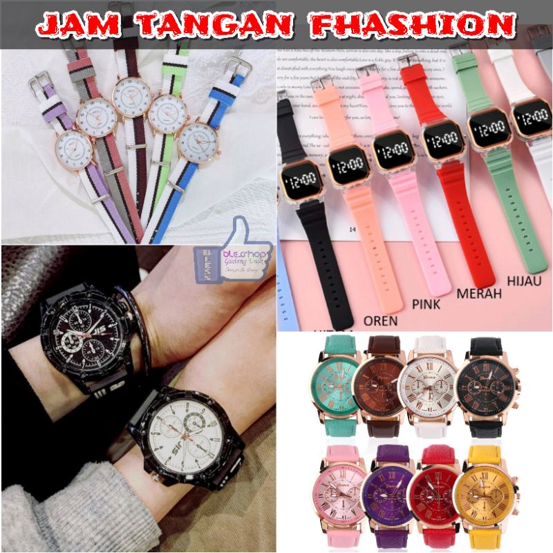 BLESSHOP Jam Tangan Murah Fashion Jam Analog Jam Digital