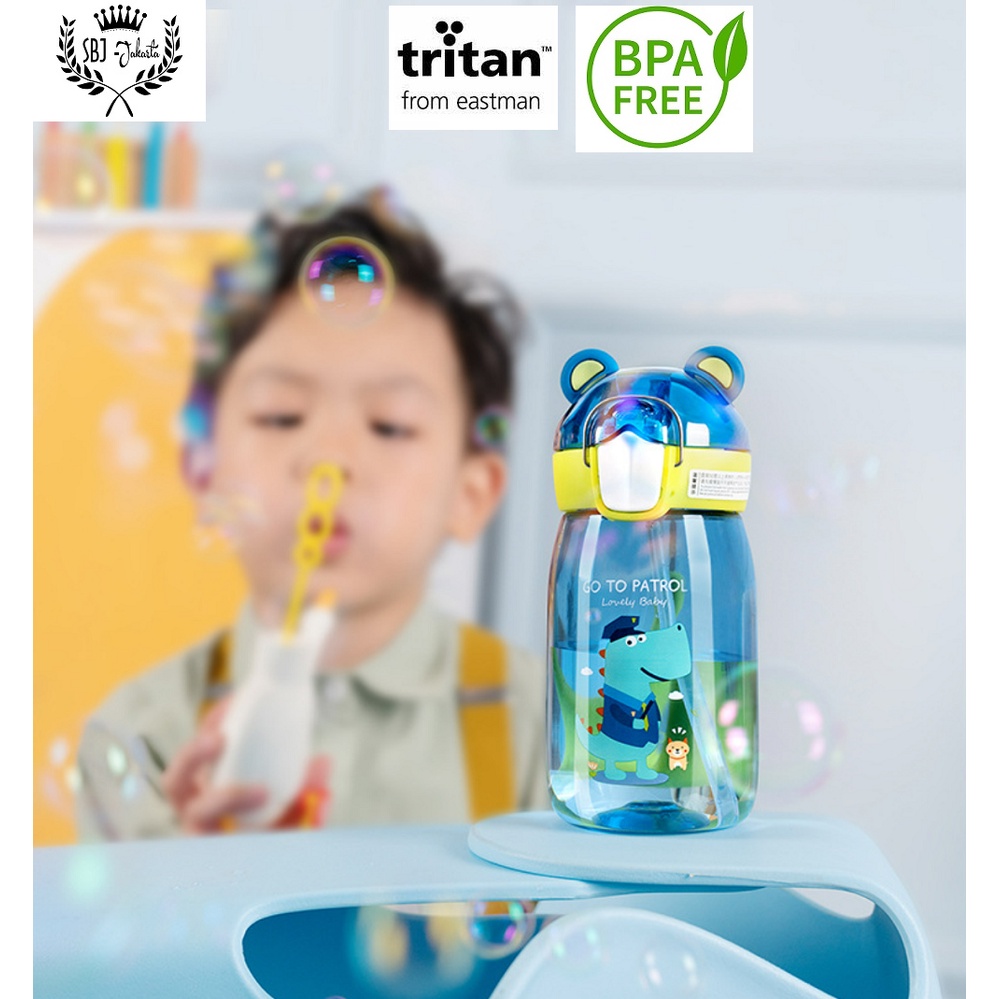 BOTOL MINUM ANAK TRITAN 100% BPA FREE BABY ANIMAL 550ml DENGAN SEDOTAN