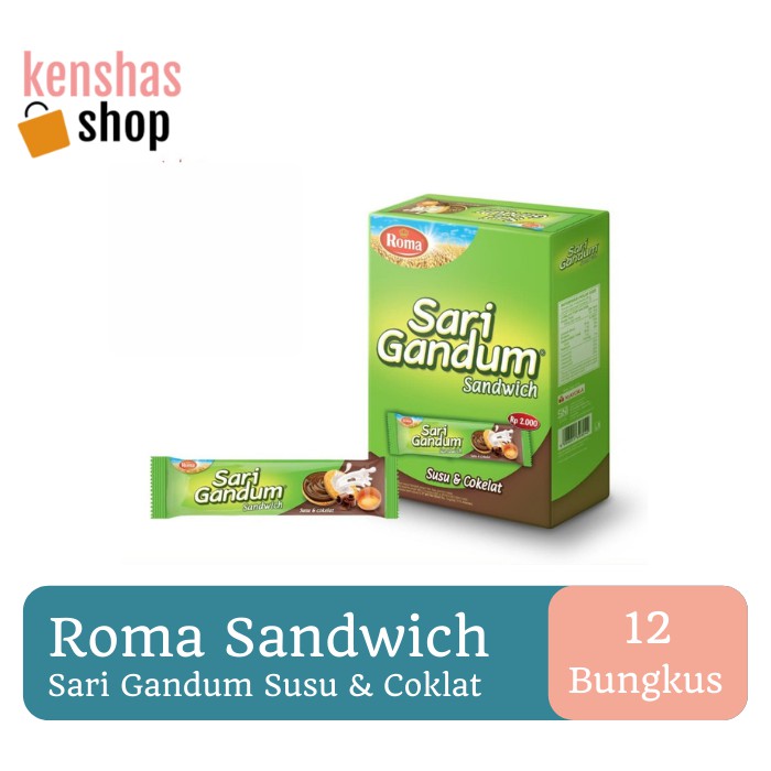 

Roma Sari Gandum Coklat 12x38.5gr