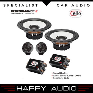 Speaker Pintu Depan Mobil Split 2-Way Cello Performance 2 6.5 Inch Universal ORIGINAL HIGH QUALITY M