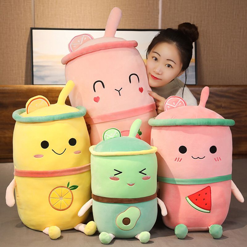 Bantal Selimut anak karakter Boba 2in1 Balmut Boneka Lucu Lembut Import