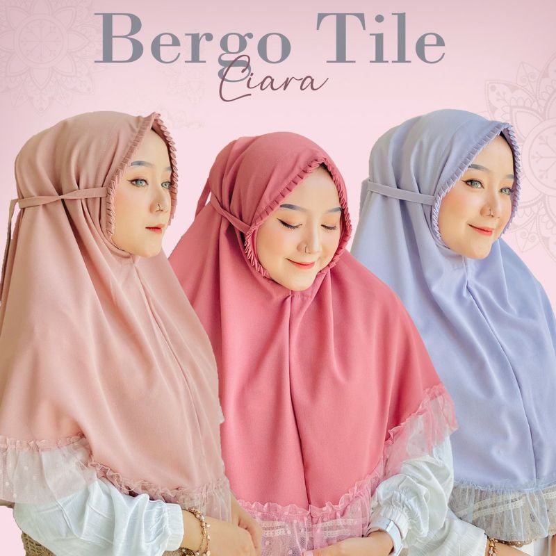Hijab instan Ciara Lipit Jilbab Instan Bergo Ciara kombi tile Kerudung Instan Premium Diamond