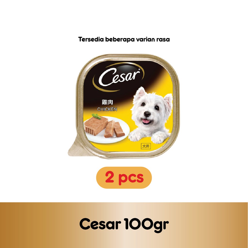 CESAR® Makanan Anjing Basah 100 g - Isi 2