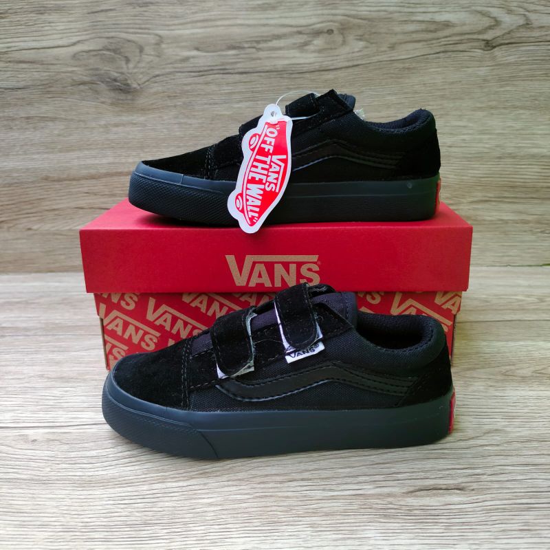 SEPATU VANS ANAK OLDSKOOL FULL BLACK PREMIUM HIGH QUALITY SEPATU SEKOLAH HITAM