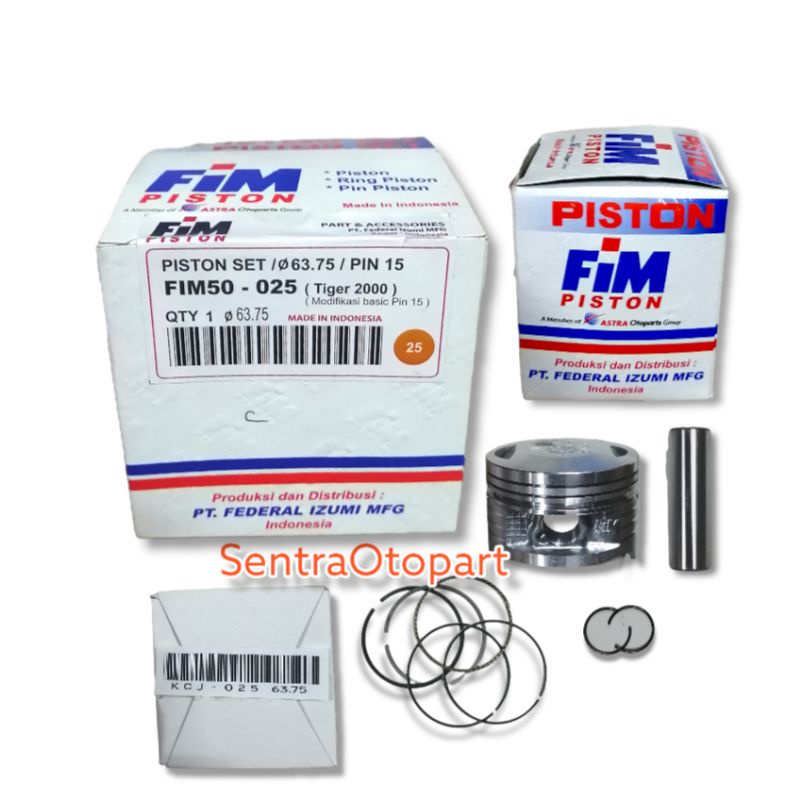 Piston seher kit tiger megapro gl pro neotech oversize 25 fim