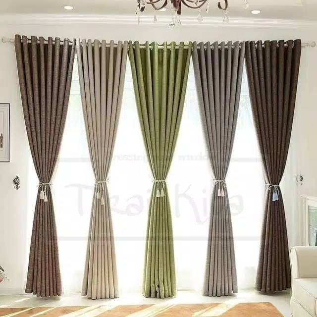 Tirai gorden premium 100x230 / 1x2.3 meter jendela pintu tinggi  korden gordyn jendela pintu tirai h