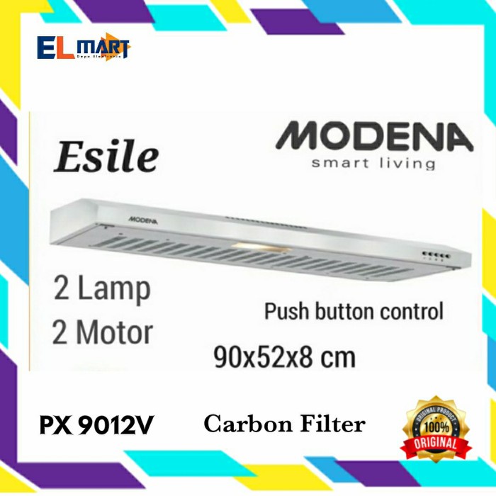 MODENA Cooker Hood 90cm Esile PX 9012 V 9012V Penyedot Asap PX9012V