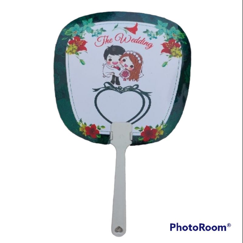 Souvenir kipas wedding tanpa kemasan tanpa sablon nama